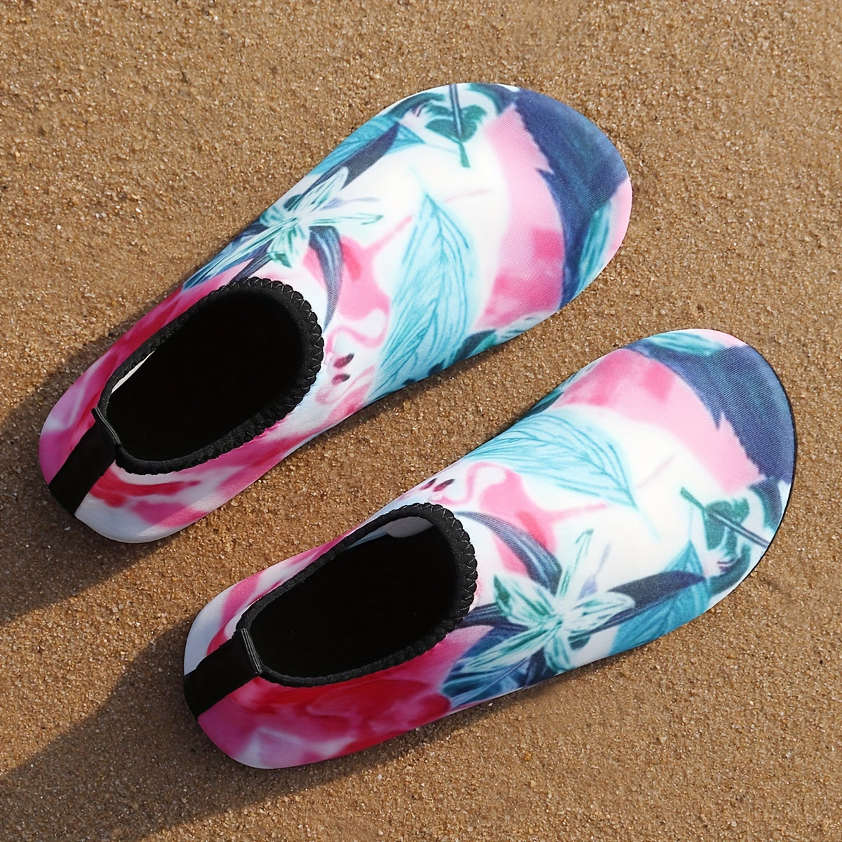 Women's Floral Water Shoes for Beach and Water Sports Non-Slip Quick-Dry Yoga Sneakers