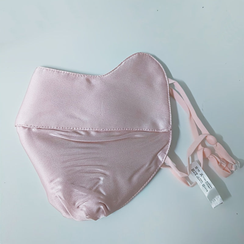 Women's Silk Face Mask with UV Protection and Breathable Sunscreen Properties