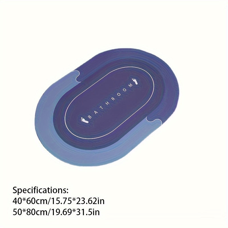 Soft Polyester Non-Slip Bathroom Mat Set for Shower and Toilet Area