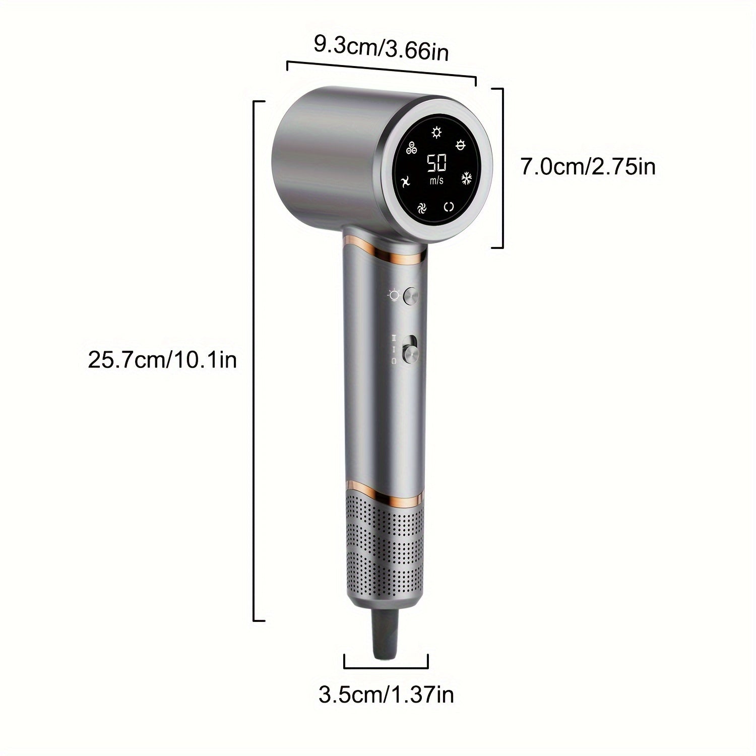 High-Speed Hair Dryer with Diffuser Quick Drying Negative Ion Aromatherapy Low Noise