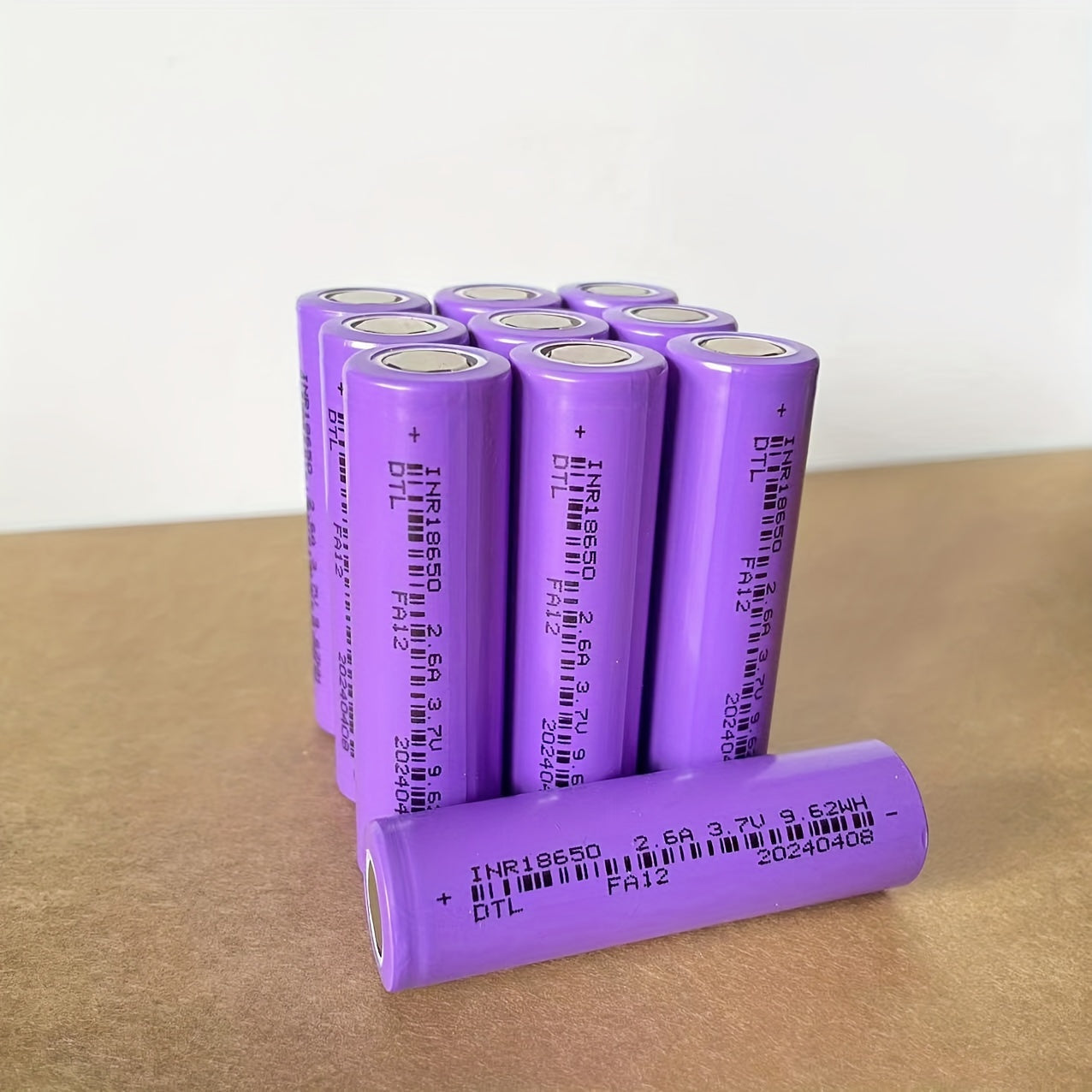 Rechargeable 18650 Lithium Battery 2600mAh Flat Head Long Lasting Power