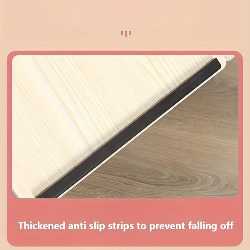 Sozlanadigan yotoq stoliga chashka tutqichli, portativ, yig'iladigan va qulay lap-stol, qora yoki peach rangda