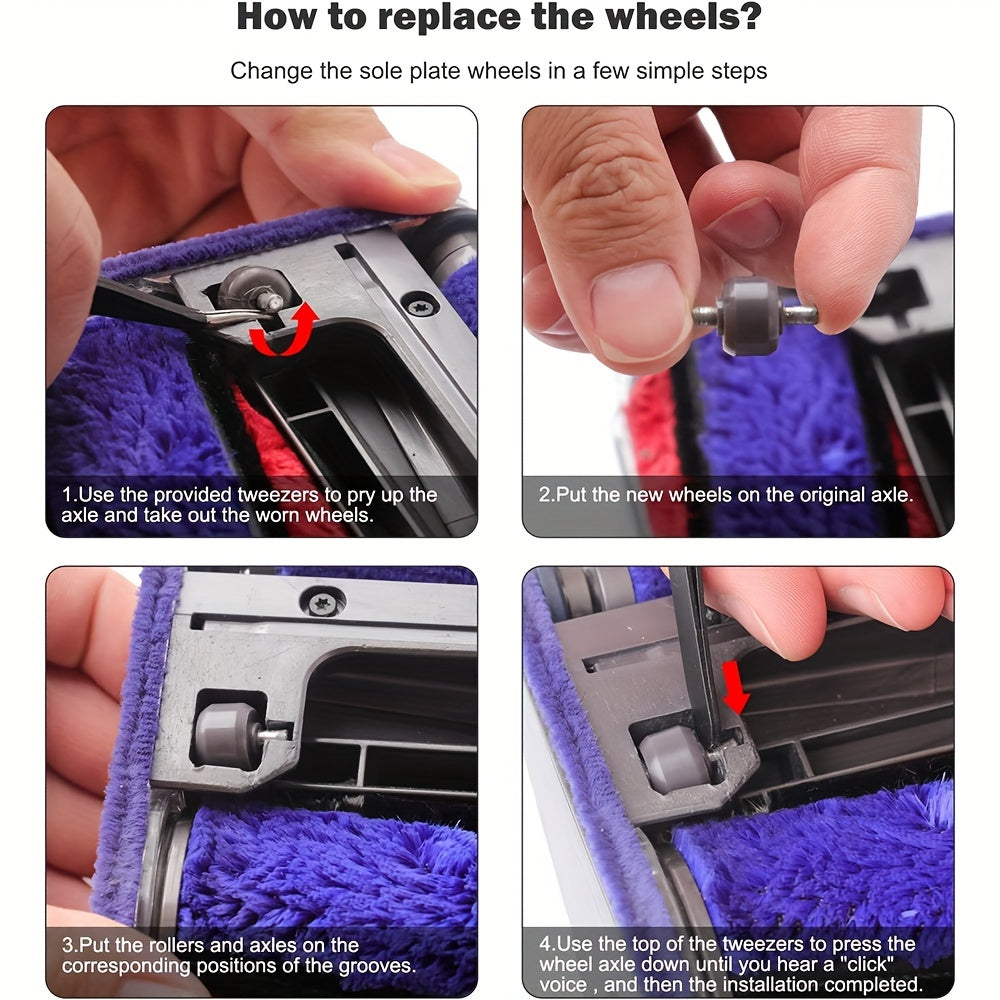 Long-Lasting Wheel Soleplate for V6-V11 Soft Roller Cleaner Head Floor Protector