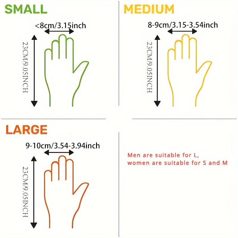 100 Pairs Disposable TPE Gloves Food Safe Powder-Free Transparent Household