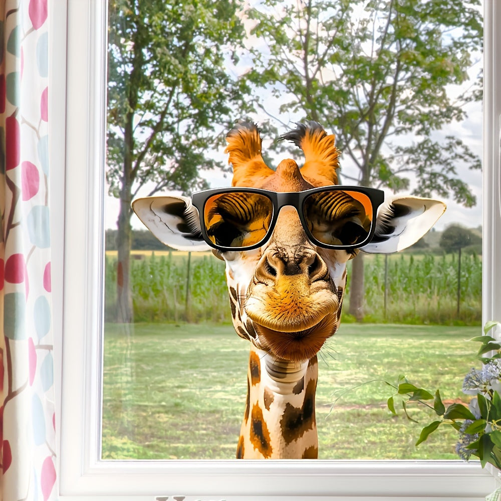Giraffe Window Decal Removable Sticker for Glass Living Room Bedroom Decor