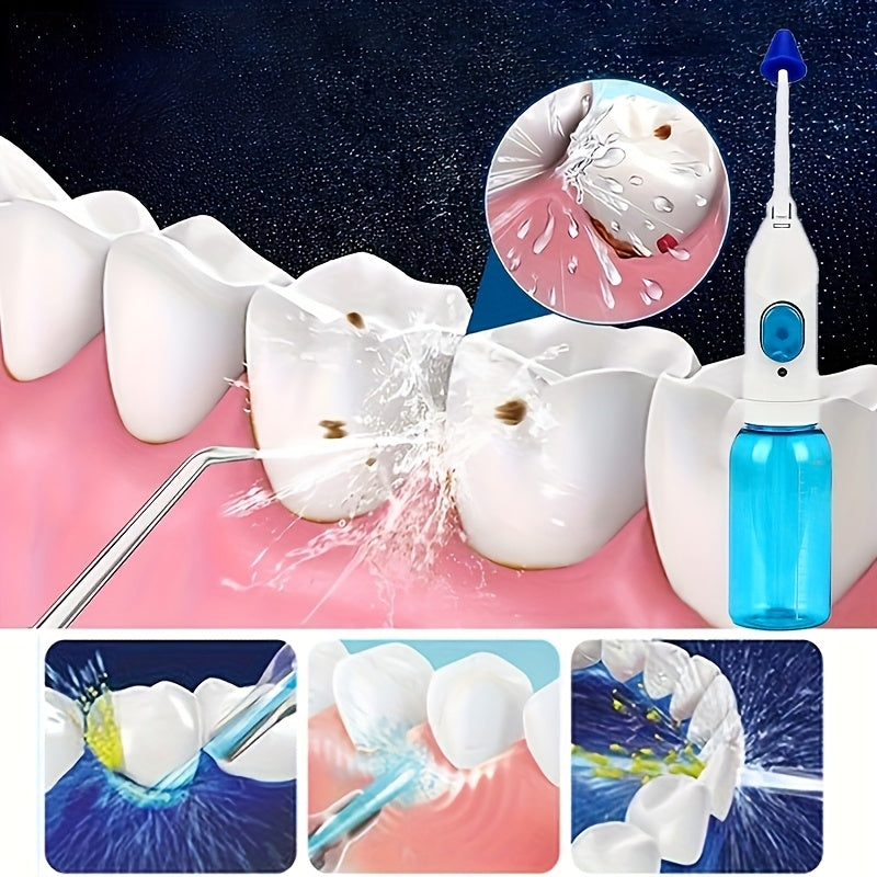 Portable Water Flosser and Toothbrush Combo for Deep Cleaning Travel Use