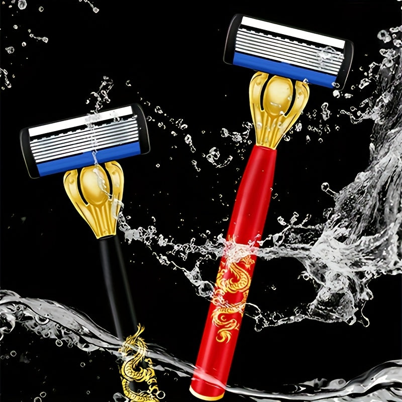 Manual Shaving Razor Set Stainless Steel 12-Layer Cartridges 6-Layer Blades