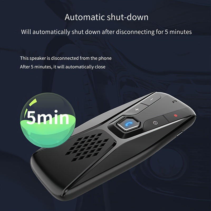 Wireless Car Kit Handsfree Speakerphone with Microphone Auto Connect