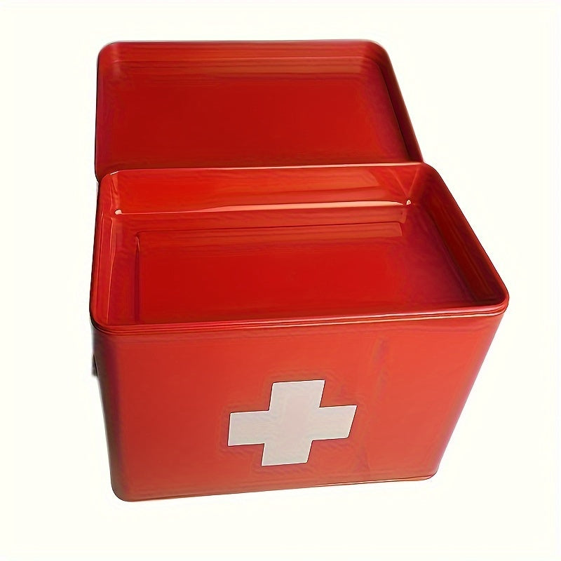 Metal Medicine Storage Box for Household Organization Durable Rectangular Pill Box