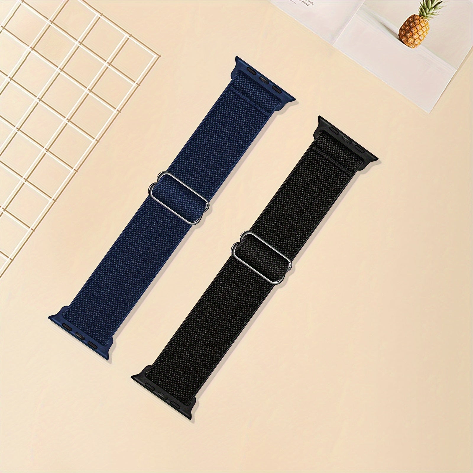 Stretchy Nylon Solo Loop Bands for Apple Watch Ultra 2 and Series 9/8/7/6/5/4/3/2/1 SE Men Women