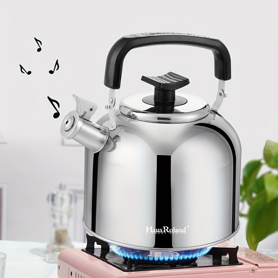 Stainless Steel Whistle Kettle 4L Capacity for Gas Electric and Ceramic Stoves