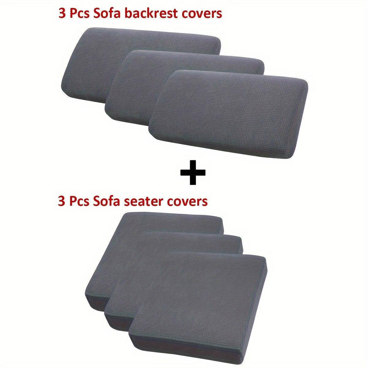 Waterproof Corn Grain Material Sofa Cushion Covers Set of 2 or 6 Protect Furniture Home Decor