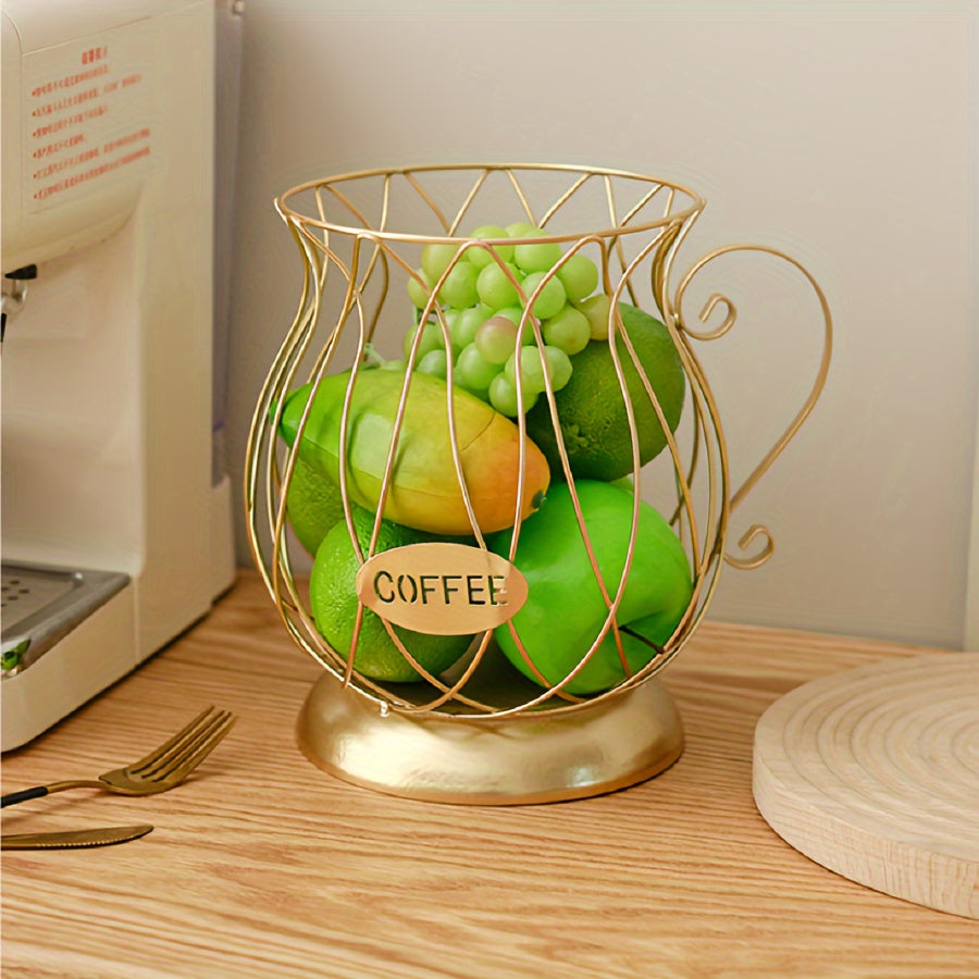 Black Coffee Capsule Storage Rack for Kitchen Counter and Bar