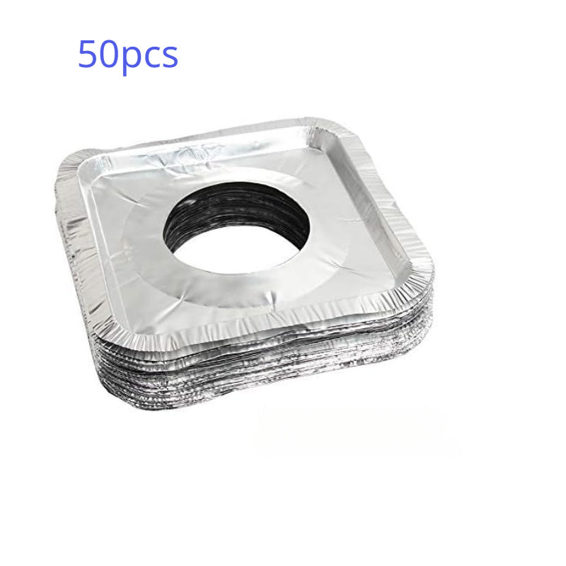 Disposable Gas Burner Liners 9-Inch Aluminum Foil Stove Top Protectors