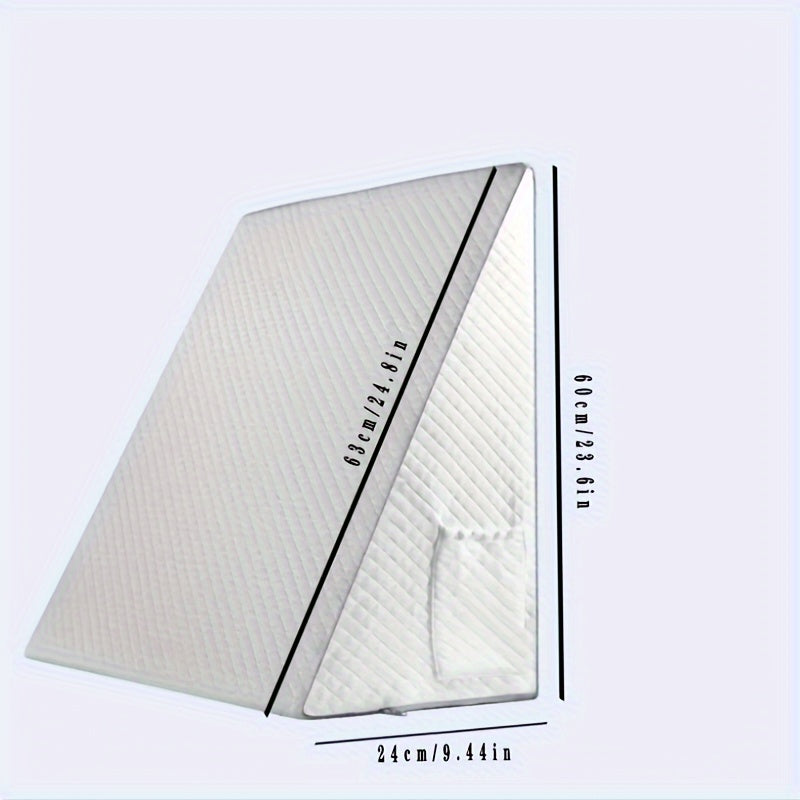 Almohada en cuña de espuma viscoelástica para reflujo ácido, ronquidos, apoyo durante el embarazo, ajuste de firmeza