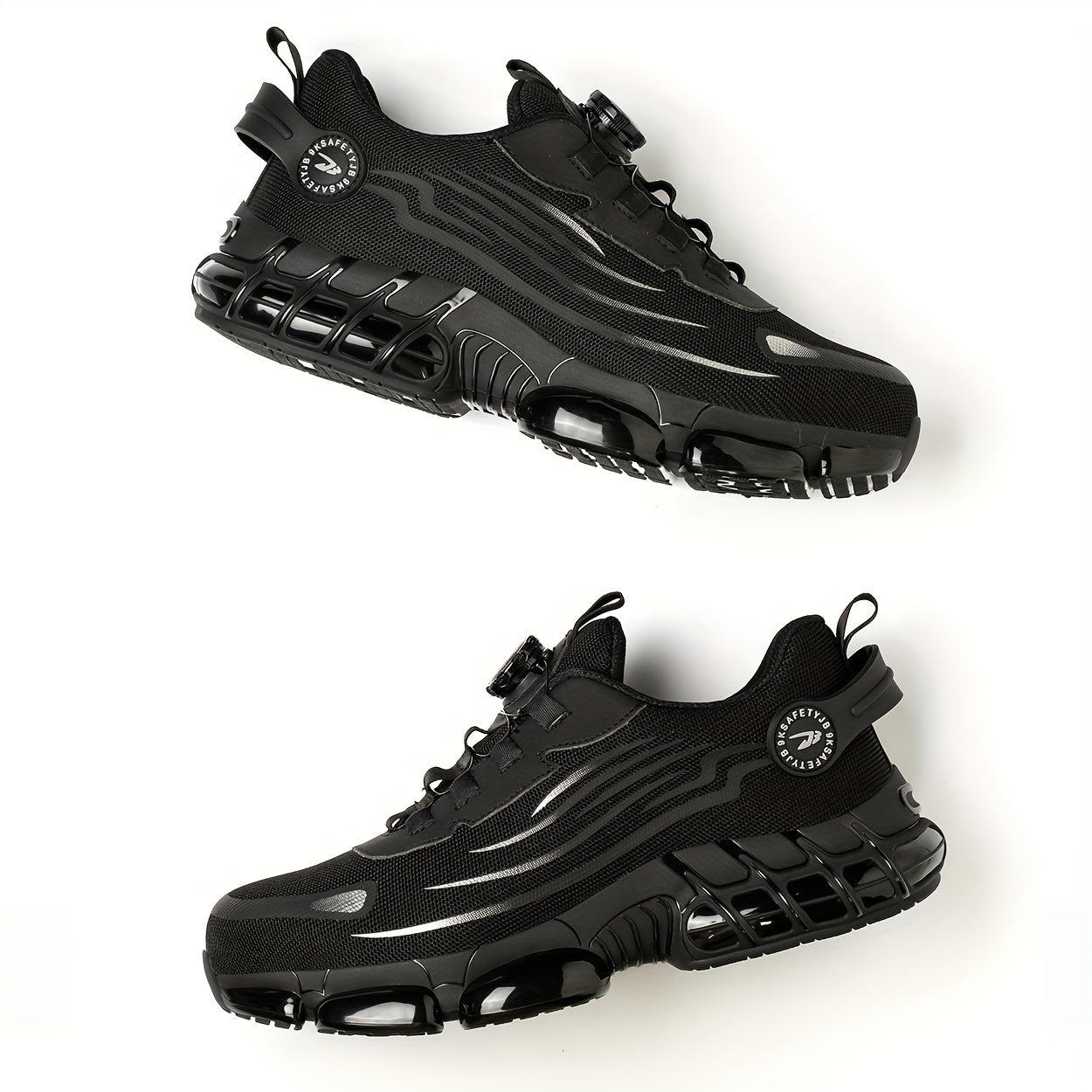 Men's Steel Toe Work Shoes Breathable Mesh Stab-Proof Outdoor Safety Shoes