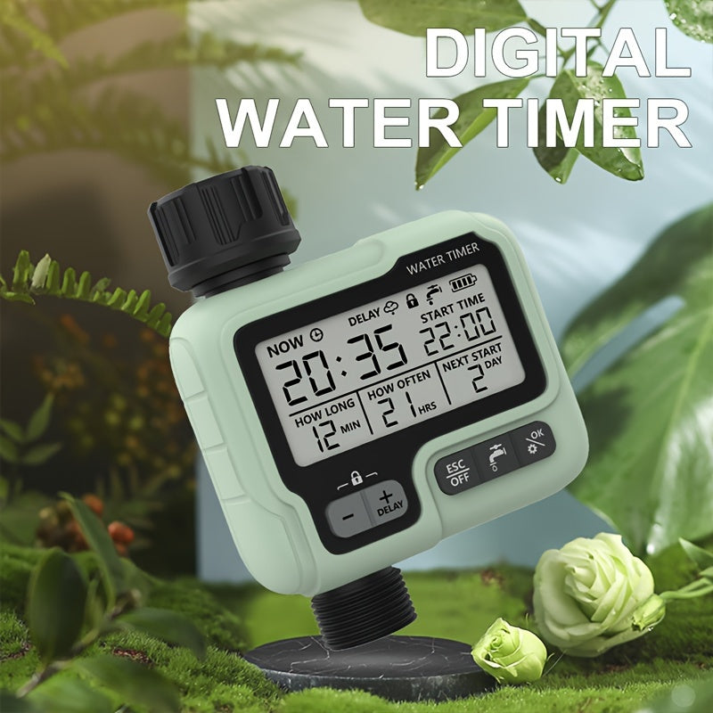 1 шт. Умный таймер для полива для сада, автоматический полив на открытом воздухе, автоматическое поливочное оборудование Huating, 12,6*9,78*8,28 см