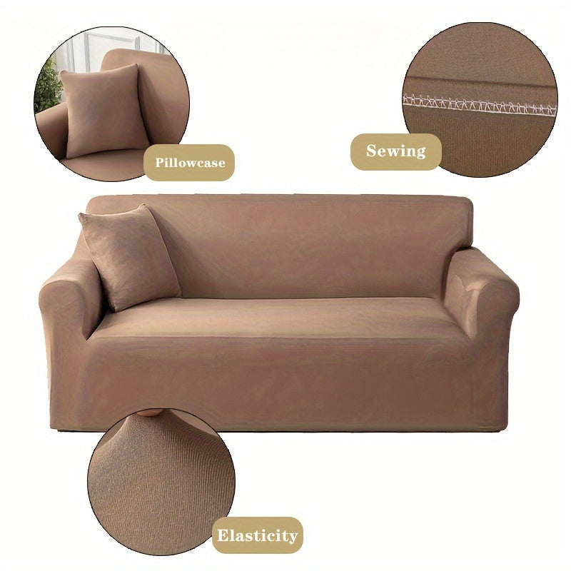 Мягкая на машинной стирке чехол для дивана из полиэстера с подходящим наволочкой для различных размеров