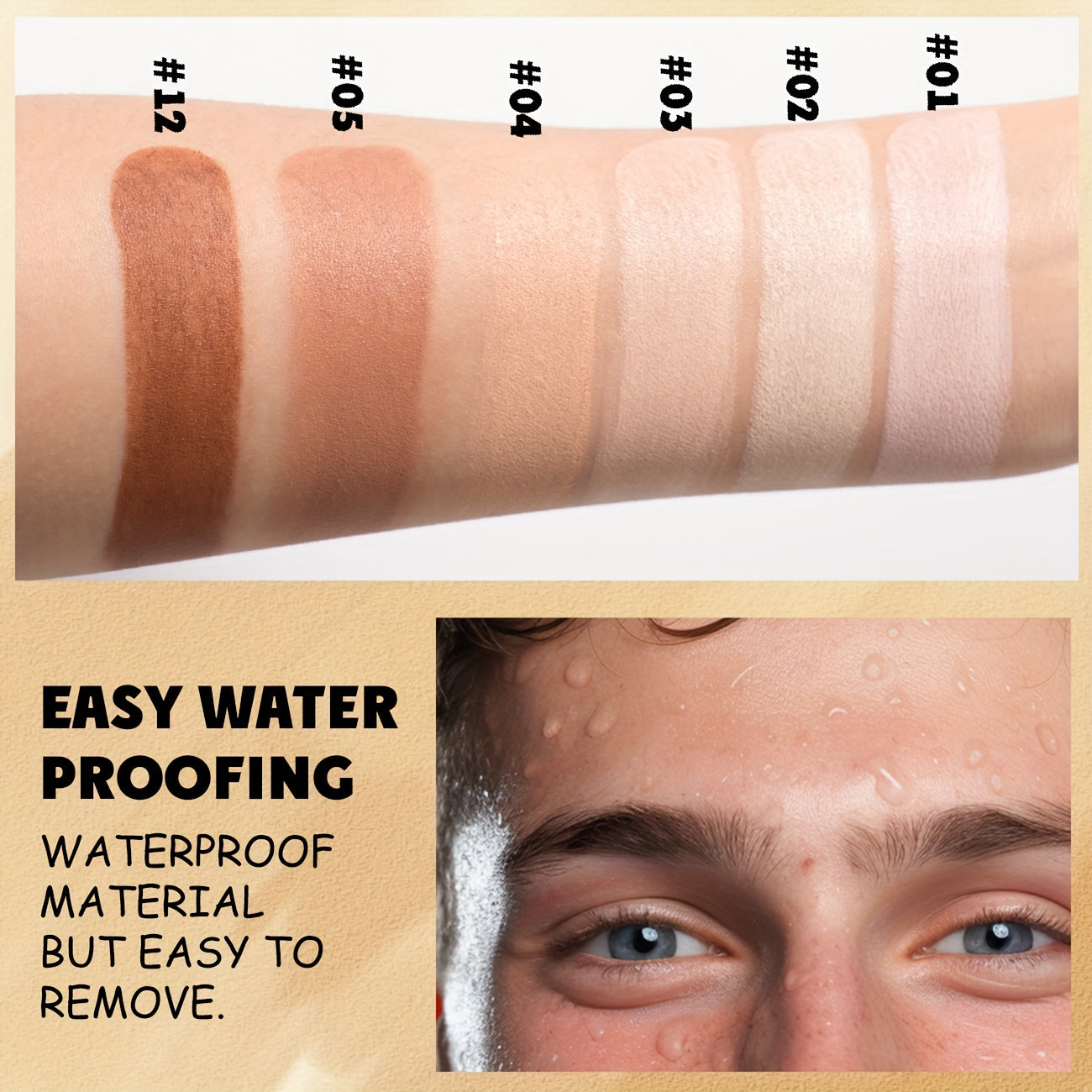 Women's Natural Foundation Stick Long-Lasting Oil-Control Poreless Makeup