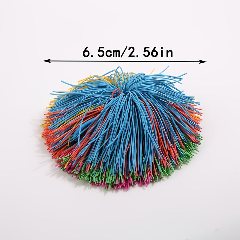 Sensory Toy Set for Kids and Adults Bouncy Rainbow Soft Balls