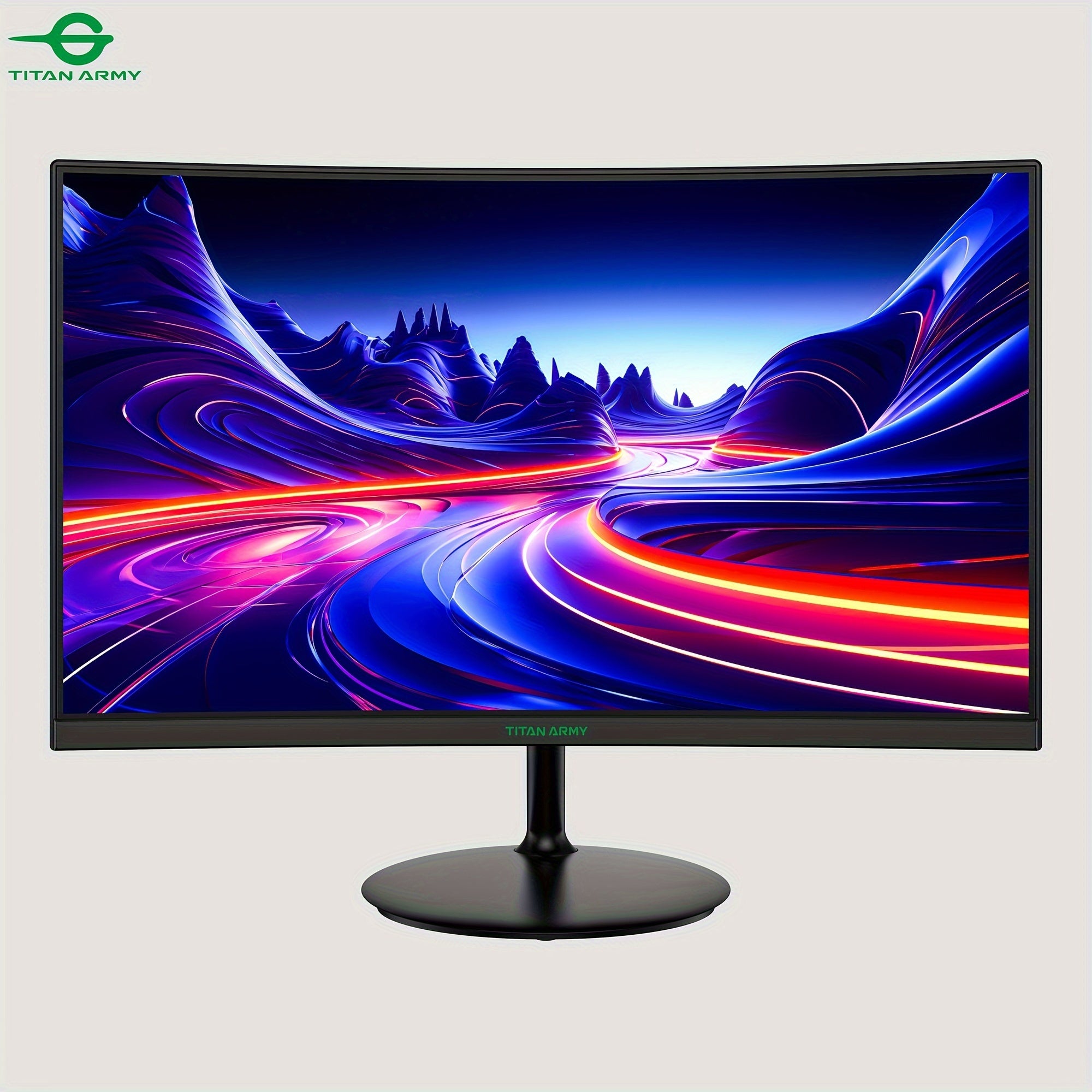 Curved Gaming Monitor 23.6 Inch 2K 180Hz HDR10 FreeSync SRGB Desktop Mount