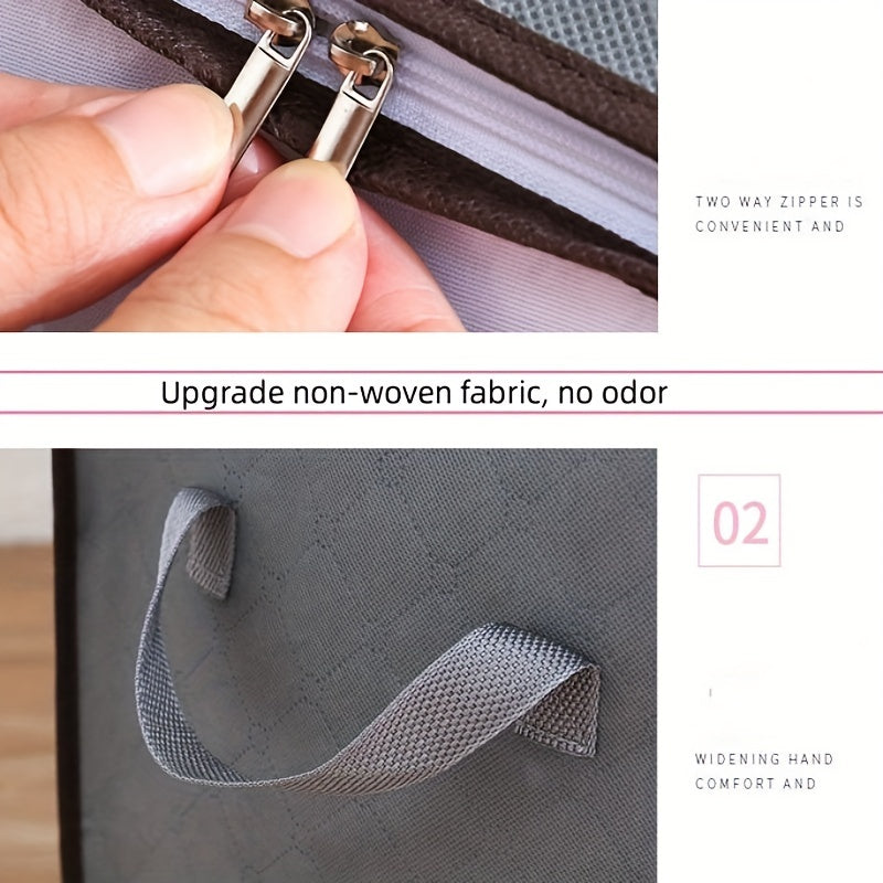 Caja de almacenamiento de tela impermeable de gran capacidad para el hogar, cocina, armario y debajo de la cama