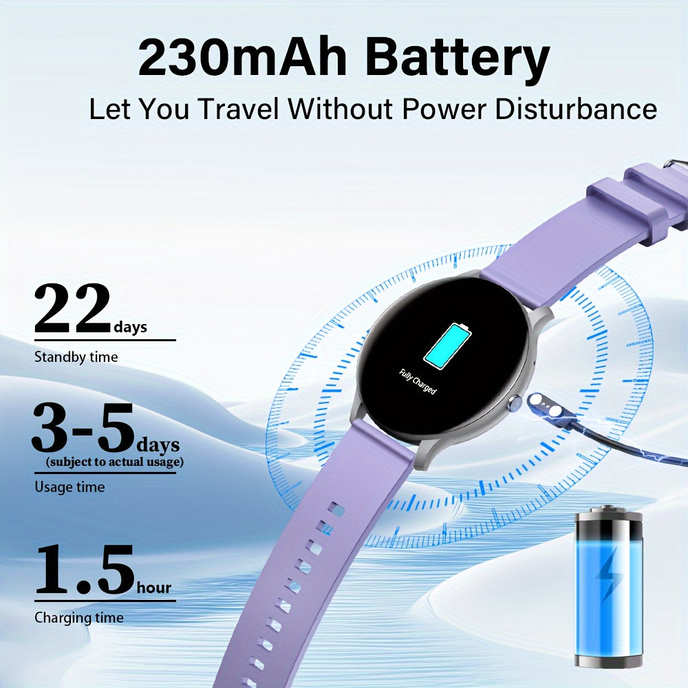 IP68 Водонепроницаемые умные часы с 1,46-дюймовым сенсорным экраном, монитором сна, шагомером, управлением музыкой для Android и iOS