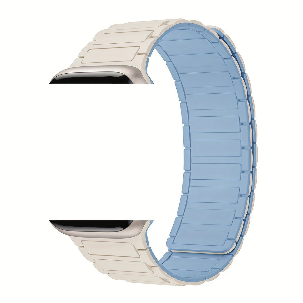 Магнитный силиконовый браслет для IWatch Series 9-3, 44мм-38мм