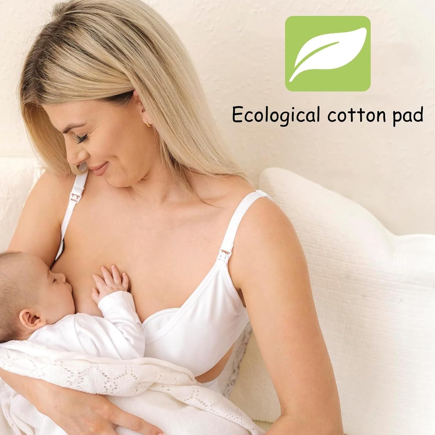 Reusable Nursing Pads for Breastfeeding Mothers Leak-Proof Hypoallergenic Washable 20pcs