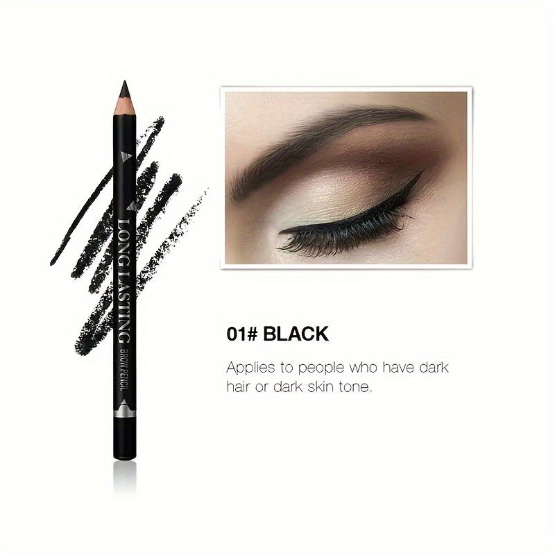 Waterproof Eyebrow Pencil for All Skin Types Long-Lasting Smudge-Proof