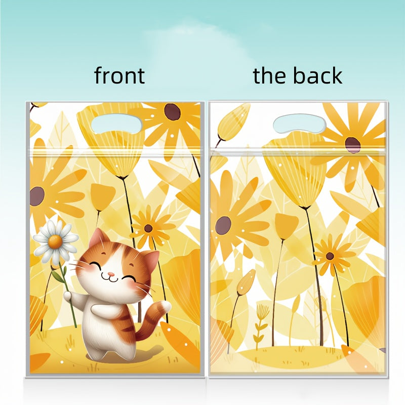 50-та ўз-ўзини yopadigan kartonli quyoncha sovgʻa sumkalar, partiyaga sovgʻa uchun 25.4x15.24x3.56 sm