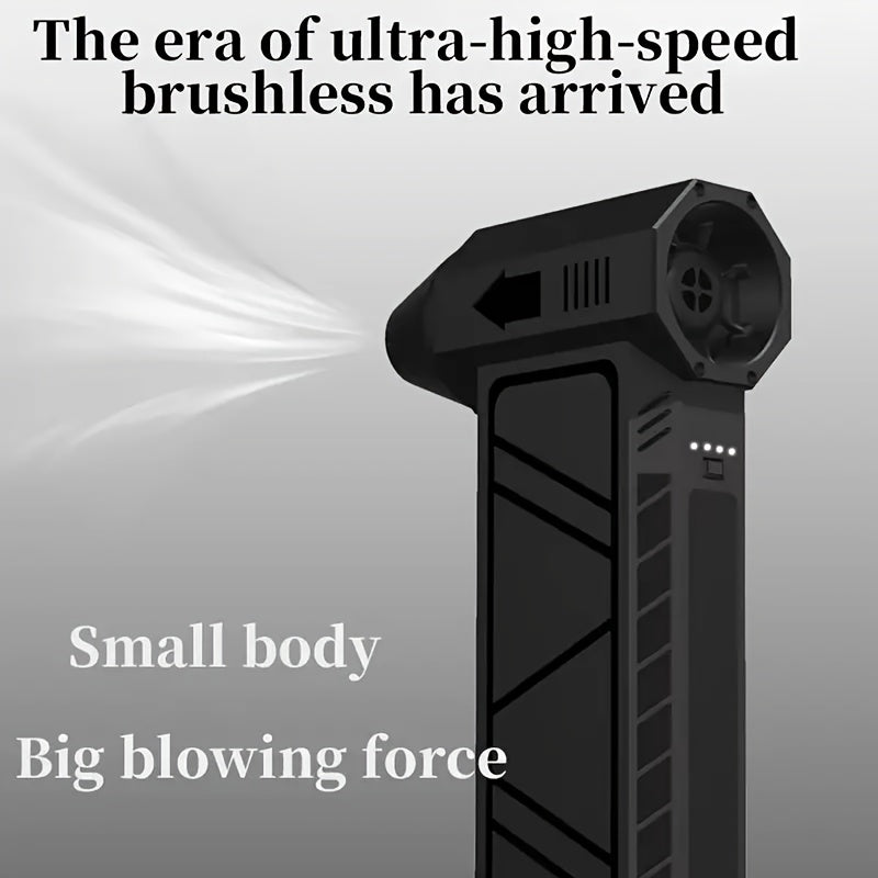 Rechargeable Handheld Spray Fan with Powerful Air Dust Remover for Outdoor Activities