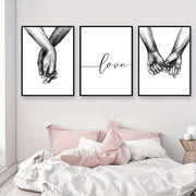 Black and White Canvas Wall Art Set of 3 for Home Decor No Frame Included
