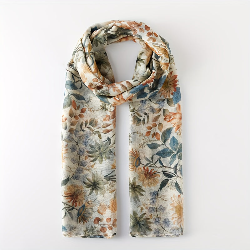 Lightweight Boho Chic Bali Yarn Scarf for Layering or Shawl Wrap