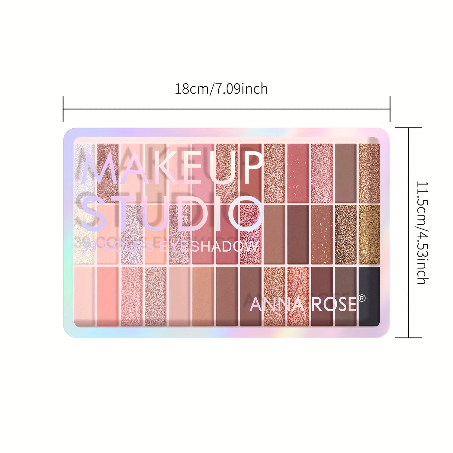 39-Color Matte and Shimmer Eyeshadow Palette Waterproof Sweatproof for Daily Use