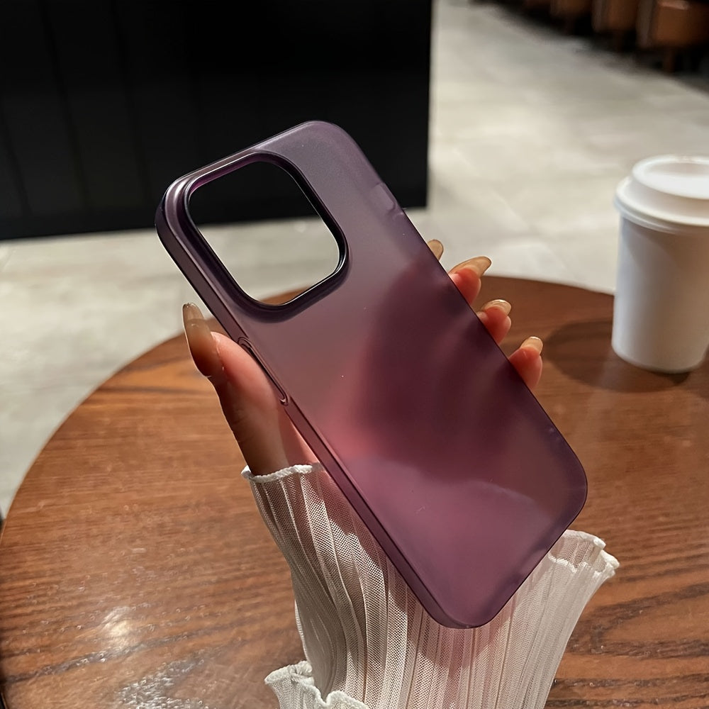Thin Clear Shockproof Phone Case for iPhone 11-16 Silky Smooth Translucent Cover
