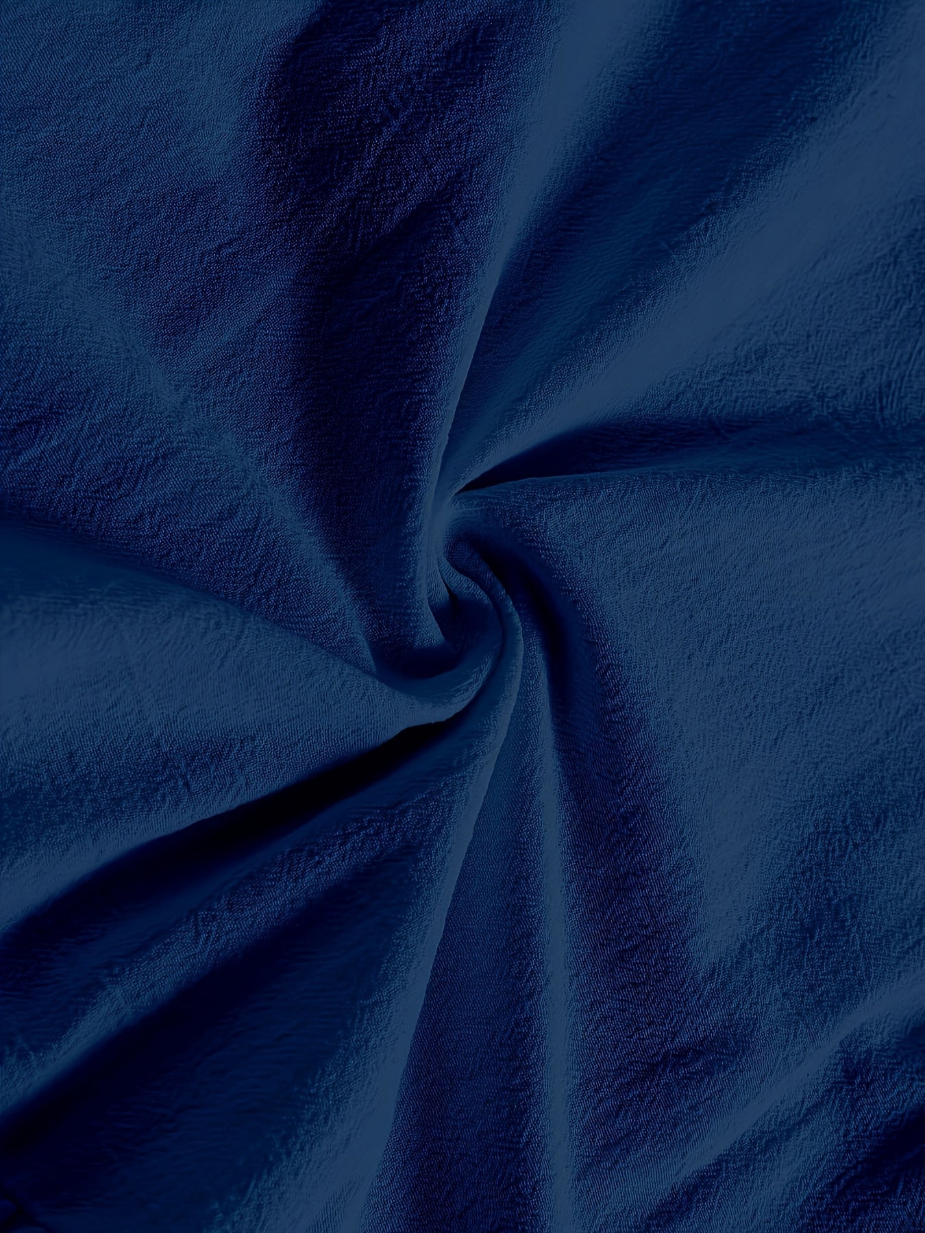 Women Plus Size High-Waist Wide-Leg Pants Blue Pockets Versatile