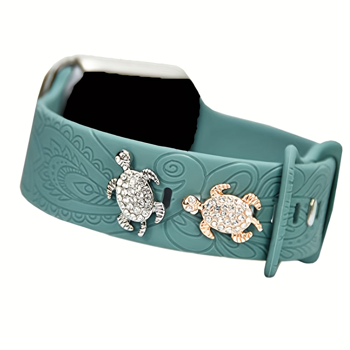 Dog Paw Studs with Turtle and Butterfly Bee Design for Silicone Sports Watch Bands