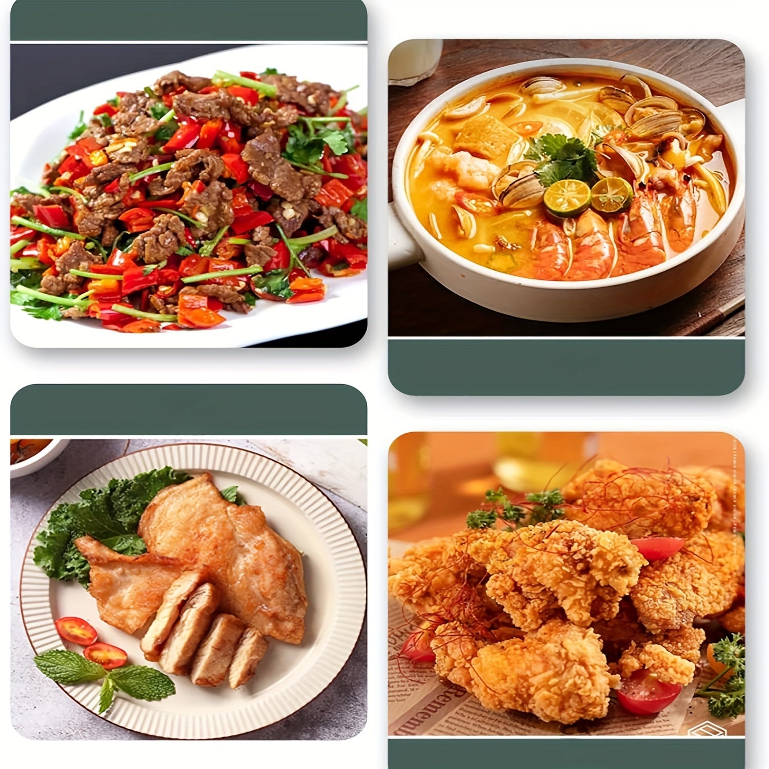 Premium zanglamas po'latdan yasalgan uchta o'lchamdagi qovurish panasi, bir xil issiqlik taqsimoti uchun uch qatlamli asos bilan, ergonomik tutqich va yopishmaydigan qoplama bilan - barcha plitalar uchun mos, tozalash oson.