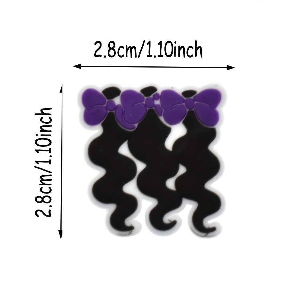 Unisex Plastic Hair Dryer Scissors Curling Iron Shoe Charms Hair Salon Accessories