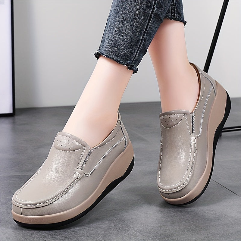Women's Casual Slip-On Wedge Sneakers Lightweight Comfort Platform