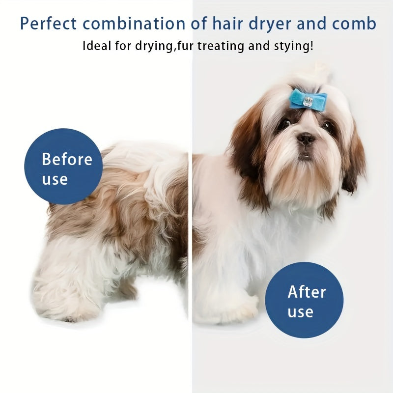 Pet Grooming Dryer for Cats and Dogs with 3 Speed Settings and 3 Modes