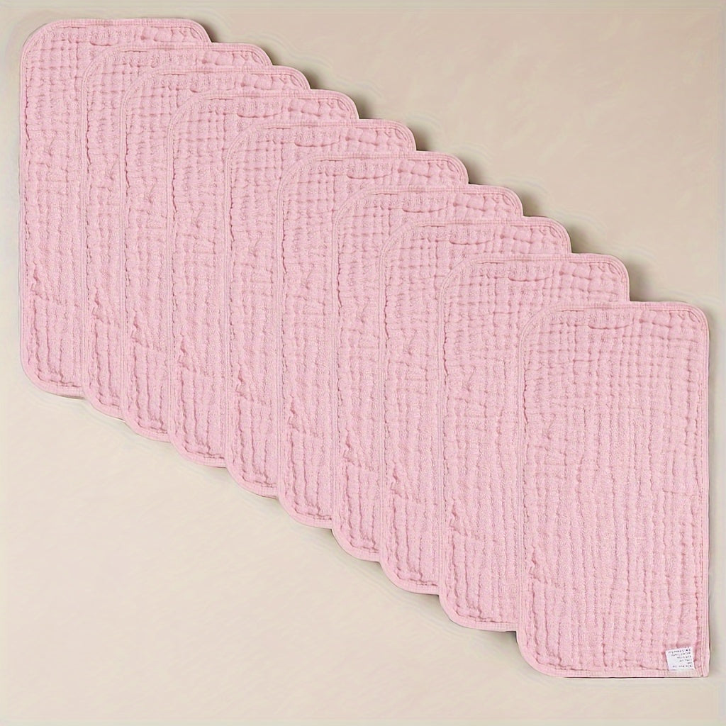 Pack of 8 Baby Muslin Burp Cloths Gender Neutral Large 6 Layers Soft Absorbent