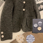 Set of 7 Handmade Irregular Alloy Buttons for Clothing and DIY Jewelry