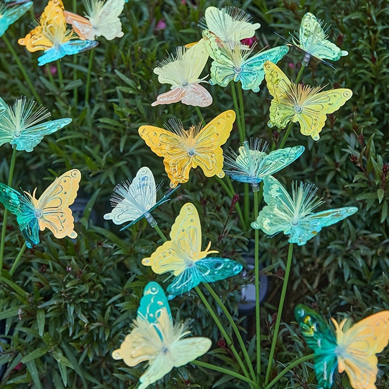 Outdoor Solar Butterfly Lights with Smart Sensor for Garden Path and Patio Lighting