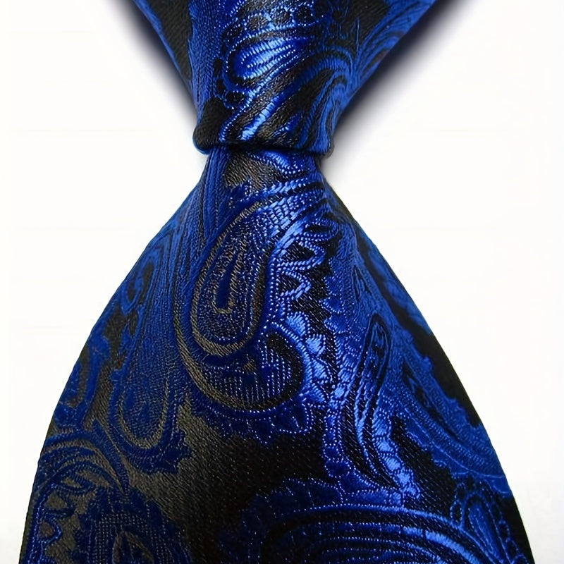 Men's Classic Neckties with Intricate Patterns for Formal and Gifting Occasions