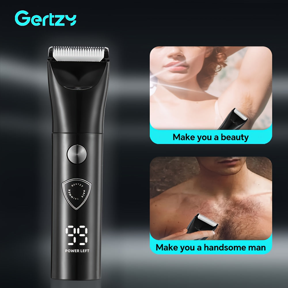Electric trimmer set with ceramic blades hair clipper nose eyebrow body grooming USB portable charging