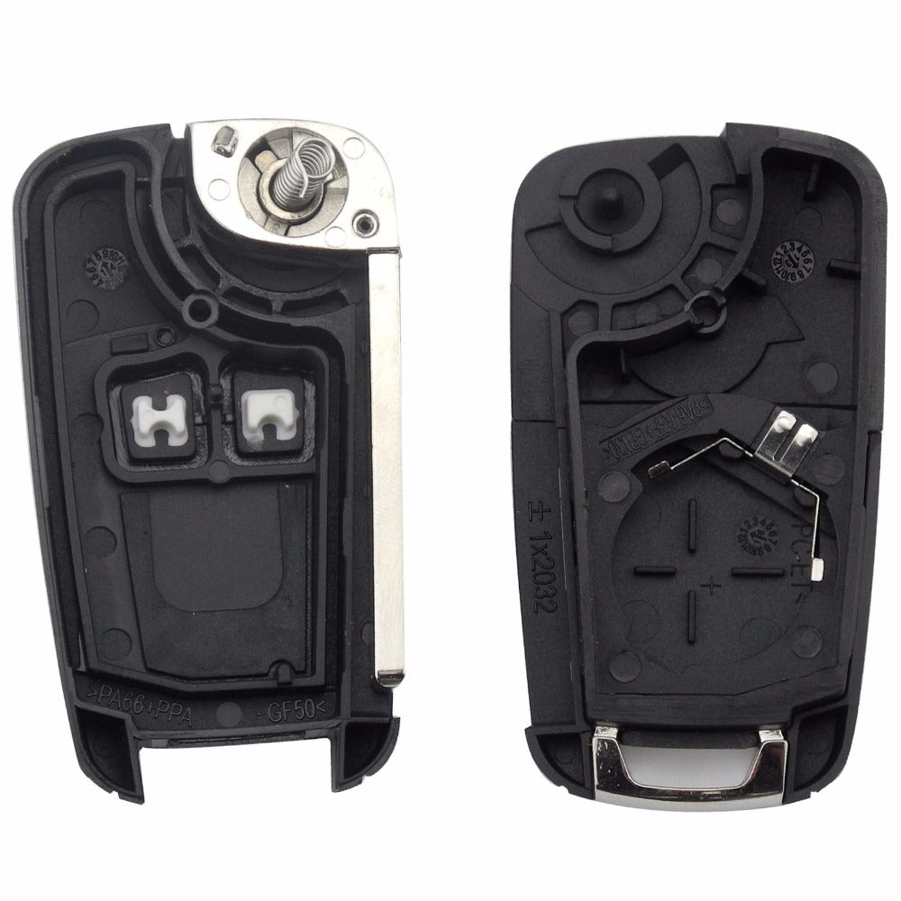 Blank Folding Key Shell for Chevrolet Remote Cover ABS Material Minimalist Durable Fob Case