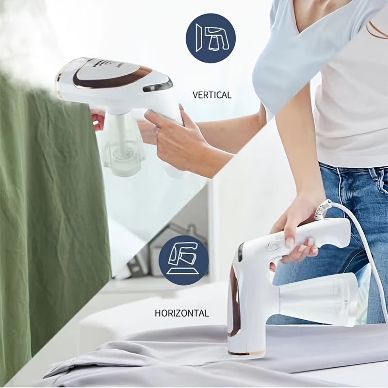 Portable Handheld Garment Steamer 2-in-1 Wrinkle Remover for Home Office Travel