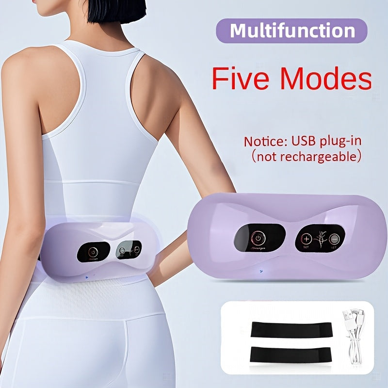 Elektr bel orqa massajatori, qorin, oyoq va orqa uchun sozlanadigan vibratsiya bilan.